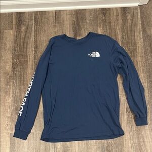 The North Face Men's Navy Long Sleeve Tee